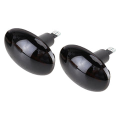 2 PCS DC12V / 3W Car LED Dynamic Blinker Side Lights Flowing Water Turn Signal Light for BMW Mini Cooper, Amber Light, For BMW Mini Cooper (Black), For BMW Mini Cooper