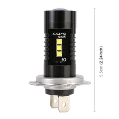 2 PCS H7 DC12V 4.3W 6000K 500LM Car Fog Lights with 12LEDs SMD-2525, H7