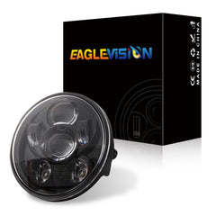 EagleVision DC9-30V 35W 6000K 4000LM 5.75 inch Round Motorcycle 6LEDs Headlight for Harley-Davidson, 5.75 inch 6LEDs
