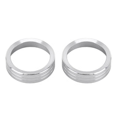 2 PCS Car Metal Air Conditioner Knob Case for Nissan X-TRAIL, For Nissan X-TRAIL (Silver), For Nissan X-TRAIL (Blue), For Nissan X-TRAIL (Red)