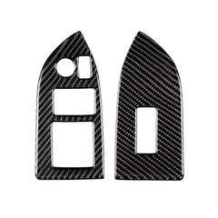 Car Carbon Fiber Window Glass Lifting Panel Decorative Sticker for Subaru BRZ / Toyota 86 2013-2017, Left Drive, Lifting Panel, Left Drive