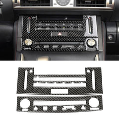 Car Carbon Fiber Air Conditioning CD Panel Decorative Sticker for Lexus IS250 2013-, Left Drive, Air Conditioning CD Panel