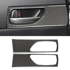Car Carbon Fiber Rear Door Handle Decorative Sticker for Lexus IS250 2013-, Left Drive, Rear Door Handle