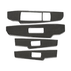 Car Carbon Fiber Window Glass Lifting Panel Button Decorative Sticker for Lexus IS250 2013-, Left Drive A Style, Window Glass Lifting A Style