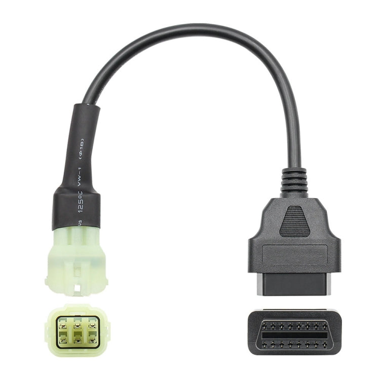 Motorcycle OBD 16PIN Female to 6PIN Connector Cable for KTM, 16PIN to 6PIN, 16PIN Female to 6PIN