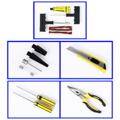 Car 12V Portable Inflatable Cylinder Pedal Digital Display Air Pump with Light & Tool Box, Digital Display with Tool Box