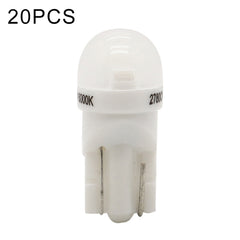 20 PCS T10 DC12V / 0.25W / 6500K / 20LM Car Round Head Plug-in Bubble Reading Light with 1LEDs SMD-3030 Lamps, T10
