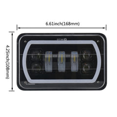 5 inch 30W DC 10-30V 7200LM IP67 Car LED Turn Signal / Headlight, with Angel Eyes, 5 inch with Angel Eyes