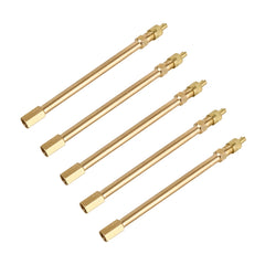 5 PCS Car Tires Valve Inflatable Extension Tube, Length: 120mm, 120mm, Pure Copper