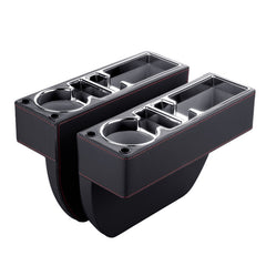 Car Multi-functional Console PU Leather Box Cup Holder Seat Gap Side Storage Box, Storage Box (Black), Storage Box (Beige), Storage Box (Brown)