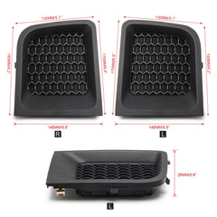 2 PCS Car Left + Right Front Bumper Lower Grille Bezel Cover for Jeep Renegade, Left + Right