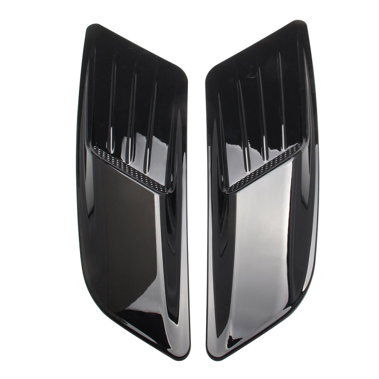 2 PCS Car Decorative Air Flow Intake Scoop Bonnet Side Fender Vent Hood Set for Ford Mustang 2015-2017, Bright Black, For Ford Mustang 2015-2017, Bright Black