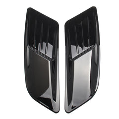 2 PCS Car Decorative Air Flow Intake Scoop Bonnet Side Fender Vent Hood Set for Ford Mustang 2015-2017, Bright Black, For Ford Mustang 2015-2017, Bright Black