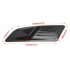 2 PCS Car Decorative Air Flow Intake Scoop Bonnet Side Fender Vent Hood Set for Ford Mustang 2015-2017, Carbon Fiber, For Ford Mustang 2015-2017, Carbon Fiber
