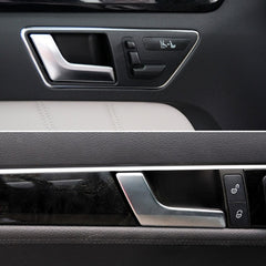 Car Left Side Electroplating Matte Inner Door Handle for Mercedes-Benz C Class W204 / X204 2008-2015, Left and Right Drive Universal, Left Side Matte