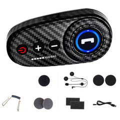 K10 Motorcycle Bluetooth Helmet Headset, Black Hard Pole Microphone, Carbon Fiber Hard Pole Microphone, Carbon Fiber Hidden Microphone, Black Hard Pole Microphone, Black Hidden Microphone