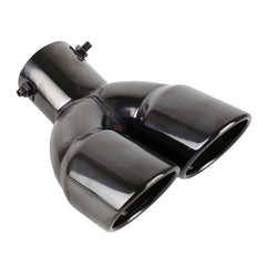 Universal Car Styling Stainless Steel Elbow Exhaust Tail Muffler Tip Pipe, Inside Diameter: 6cm, Elbow Inside Diameter: 6cm (Grey), Elbow Inside Diameter: 6cm (Blue), Elbow Inside Diameter: 6cm (Silver)
