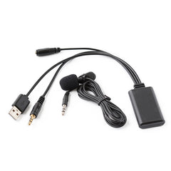 Car AUX Music + MIC Bluetooth Phone Cable, Cable Length: 1.5m, Car AUX Cable