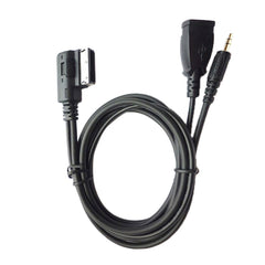 Car AMI AUX Audio Cable AUX + USB Charging + Mobile Music for Mercedes-Benz, For Mercedes-Benz (USB)