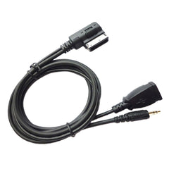Car AMI AUX Audio Cable AUX + USB Charging + Mobile Music for Mercedes-Benz, For Mercedes-Benz (USB)