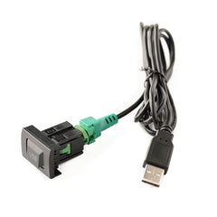 Car Center Console CD Reserved Position Modified 3.3 x 2.3cm USB Interface Conversion Cable  for Volkswagen / Audi / Skoda, Cable Length: 1m, 3.3 x 2.3cm, USB Cable Length: 1m