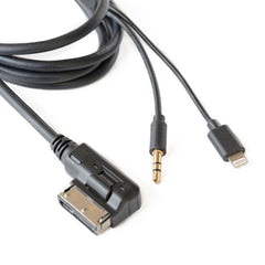 Car AMI AUX Audio Cable for Audi Q5 A 5A7 R7 S5 Q7 A6L A8L, For Audi Q5 A 5A7 R7 S5 Q7 A6L A8L
