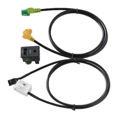 Car AUX USB Switch Holder + Cable Wiring Harness for Volkswagen Magotan / Touran / Polo / Touran RCD510/310+/300+, For Volkswagen Magotan