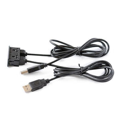 Car Universal Modified Dual USB Interface Charging Cable Switch Holder for Alpine / Pioneer, USB+USB