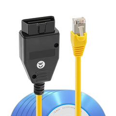 ESYS ENET for ICOM BMW F-Series with A Full Set of CD V50.3 Car Brush Hidden Cable, Car Brush Hidden Cable
