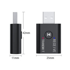 M188 Car Bluetooth Transmitter Receiver with Microphone Support Hands-free Call, M188
