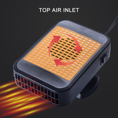12V Car Hollow Heater Multifunctional Front Windshield Defroster and Demister, 12V (Orange), 24V (Red)