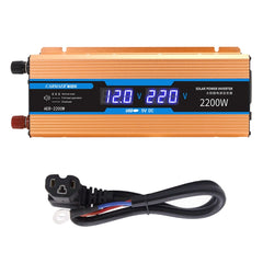 Carmaer 48V to 220V 2200W Car Multi-function Double Digital Display Inverter Household Power Converter, 48V to 220V 2200W