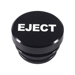 2 PCS Car / Motorcycle EJECT Letter Metal Cigarette Lighter Dust Cover, EJECT (Black), EJECT (Red)