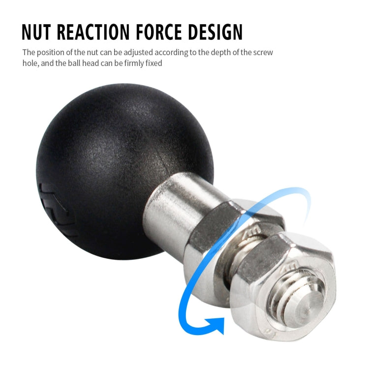 WUPP PJ-416A1 YF-213 Motorcycle Rearview Mirror Mount M8 Bracket Fixed Ball Head, M8