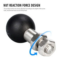 WUPP PJ-416A1 YF-213 Motorcycle Rearview Mirror Mount M8 Bracket Fixed Ball Head, M8