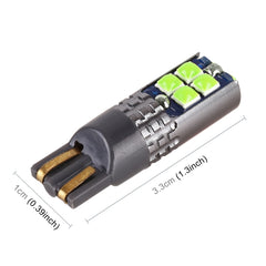 4 PCS T10 DC12V / 2W Car Clearance Light 10LEDs SMD-3030 Lamp Beads, 10LEDs SMD-3030 (Green Light), 10LEDs SMD-3030 (Red Light), 10LEDs SMD-3030 (White Light), 10LEDs SMD-3030 (Yellow Light), 10LEDs SMD-3030 (Ice Blue Light), 10LEDs SMD-3030 (Blue Ligh...