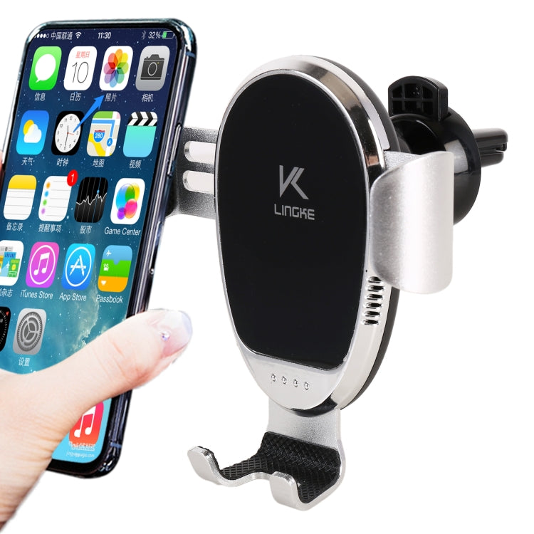 LINGKE Car Air Outlet Snap-in Gravity Mobile Phone Holder, Air Outlet  Phone Holder