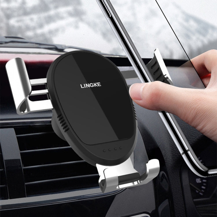 LINGKE Car Air Outlet Snap-in Gravity Mobile Phone Holder, Air Outlet  Phone Holder