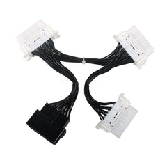 ELM327 OBD2 16Pin Male to 3 Female Car Diagnostic Cable, 16Pin Male to 3 Female