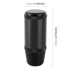 Universal Car Carbon Fiber Metal Gear Shift Knob, Carbon Fiber Metal