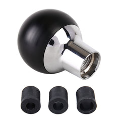 Universal Car Small Round Ball Resin + Carbon Fiber Metal Gear Shift Knob, Small Round Ball (Black), Small Round Ball (White)