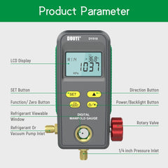 DUOYI DY518 Car Air Conditioning Repair Electronic Refrigerant Meter Air Conditioning Fluoride Meter, DY518