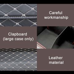 Car Trunk Foldable Storage Box, Checkered Middle Size: 40 x 32 x 30cm, Checkered 40 x 32 x 30cm (Beige), Checkered 40 x 32 x 30cm (Black Red)