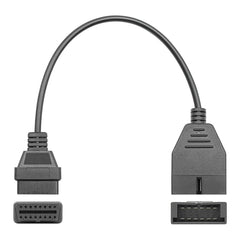 12Pin to 16Pin Car OBD2 Conversion Cable OBDII Diagnostic Adapter Cable for GM, 12Pin to 16Pin for GM