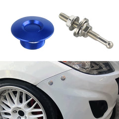 54mm Stainless Steel Quick-pins Push Button Billet Hood Pins Lock Clip Kit, 54mm (Silver), 54mm (Red), 54mm (Blue), 54mm (Black)