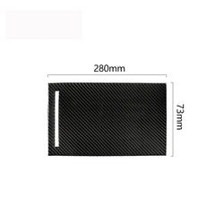 Carbon Fiber Car Storage Box Panel Decorative Sticker for Tesla Model X, Storage Box Panel
