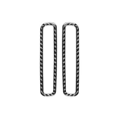 2 PCS / Set Carbon Fiber Car A-pillar Air Outlet Frame Decorative Sticker for Volkswagen Scirocco 2009-2016,Left and Right Drive Universal, A-pillar Air Outlet Frame