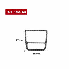 Carbon Fiber Car Central Control CD Air Conditioning Panel Decorative Sticker for Volkswagen Scirocco 2009-2016,Left and Right Drive Universal, Central Control CD Air Conditioning Panel
