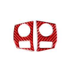 2 PCS / Set Carbon Fiber Car Steering Wheel Button Frame Decorative Sticker for Toyota Corolla 2014-2018,Left and Right Drive Universal, Steering Wheel Button Frame