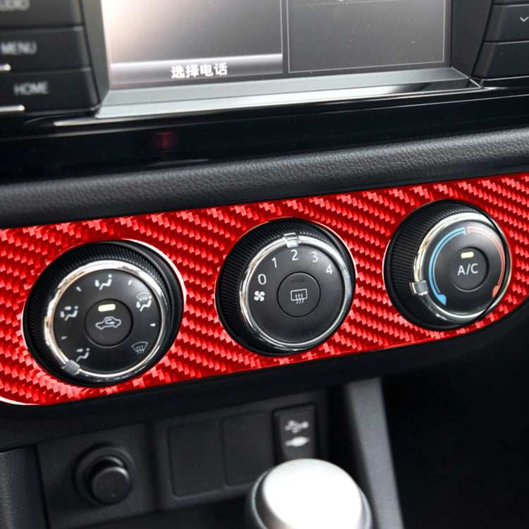 Carbon Fiber Car Air Conditioner Switch Panel A Decorative Sticker for Toyota Corolla 2014-2018,Left Drive, Air Conditioner Switch Panel A,Left Drive